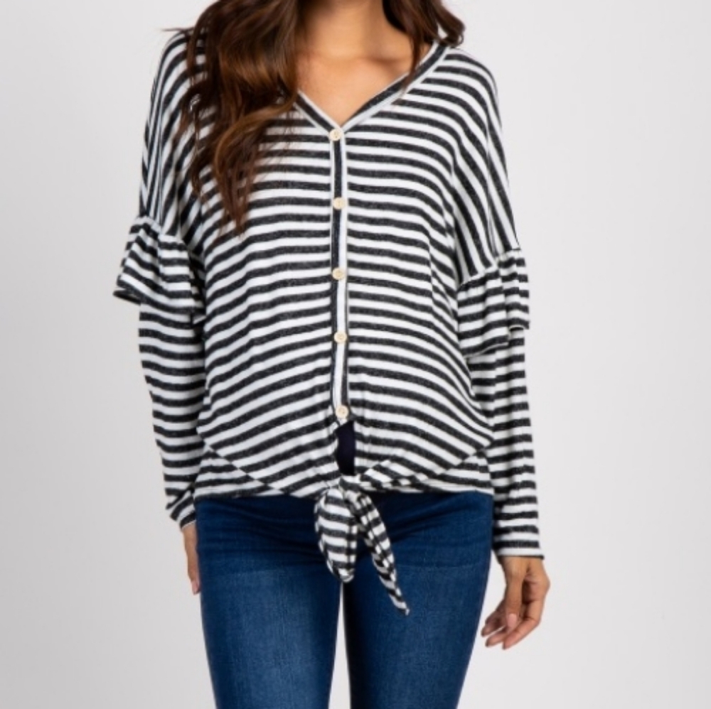 Pinkblush maternity button front shirt